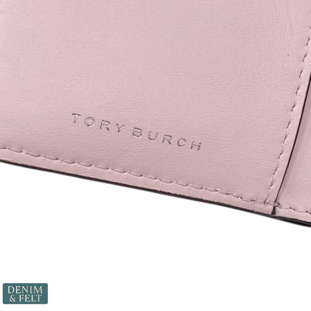 NEW Tory Burch Small Robinson Spazzolato Wallet Powder Pink Patent Leather - Picture 14 of 14